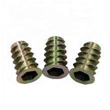 M6 M8 China supply manufacturing  zinc alloy teeth furniture tower nuts Insert nut for wood furniture